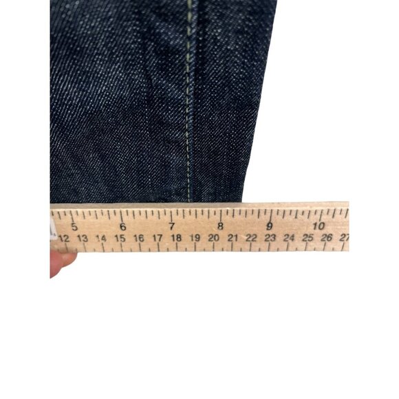 Guess Y2K low rise Daredevil flare jeans dark sz 28 - Picture 6 of 10
